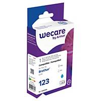 Wecare remanufactured Brother LC-123 inkt cartridge, cyaan
