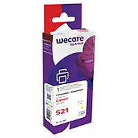 Wecare remanufactured Canon CLI-521 inkt cartridge, geel