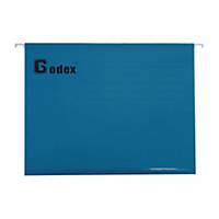 Godex 吊掛式文件夾 A4 藍色 - 每盒25個