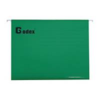 Godex 吊掛式文件夾 A4 綠色 - 每盒25個