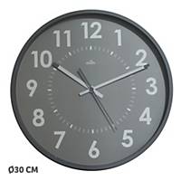 CEP 11245 Silent Clock 31CM Black and Grey