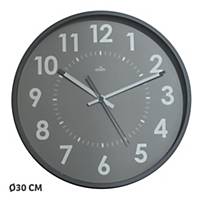CEP 11245 Silent Clock 31CM Black and Grey