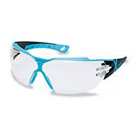 Schutzbrille Uvex Pheos cx2,blau/schwarz, Scheibe farblos