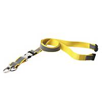 Reflective security lanyards, yellow, per 10 pieces