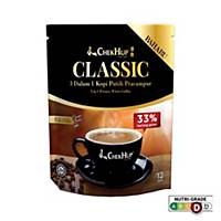 Chek Hup Classic 3 in 1 Premix White Coffee  - Pack of 12