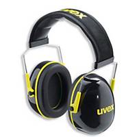 uvex K2 Earmuffs, 32dB, Black/Yellow