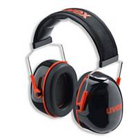 uvex K3 kagylós hallásvédő fültok, 33 dB, fekete/piros