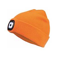 Cerva Deel Led Winter Cap with LED Headlight, Orange