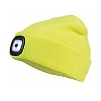 Cerva Deel Led Winter Cap with LED Headlight, Yellow