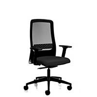 Prosedia 172II office chair, high mesh backrest, black