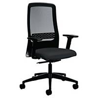 Prosedia 172II office chair, high mesh backrest, black