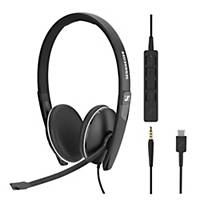 Sennheiser EPOS SC165 telefoon headset met snoer, met 2 oorschelpen, zwart
