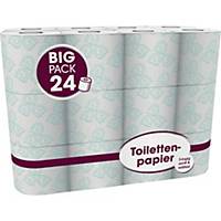Toilettenpapier Metsä, 3lagig, mit Prägung, 150 Blatt, weiß, 24 Rollen