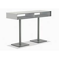 Multifunctional office furniture Smartline, 200x60 cm (LxW), light grey