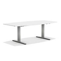 Conference table Smartline, 240x110 cm (LxW), light-grey