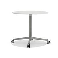 Table de réunion Smartline, diamètre 80 cm, gris clair