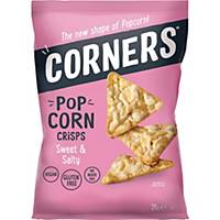 Corners popcorn zoet & zout, 28 g, pak van 18