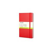 Caderno capa dura Moleskine Clássica - grande - 240 folhas - liso - vermelho