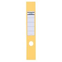 Durable ORDOFIX Adhesive Spine Ring Binder Labels - Yellow, Pack of 10