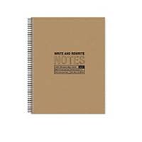 Caderno reciclado Miquelrius Notebook 4 - A5 - 120 folhas - 5x5 - kraft
