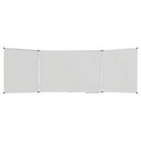 Tableau blanc émaillé Legamaster - triptyque - magnétique - 100 x 150 cm