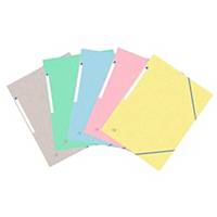Oxford Top File+ 3-Flap Folder A4 Elasticated Pastel Asst - Pack Of 10