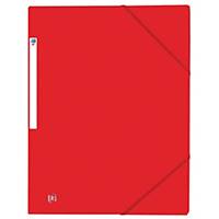 Oxford Top File+ 3-Flap Folder A4 Elasticated Red - Pack Of 10