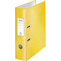 Leitz WOW 180° Lever Arch File 80mm Yellow