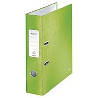 Leitz WOW 180° Lever Arch File 80mm Green