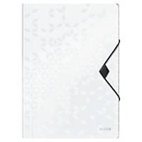 Leitz WOW 3-Flap Folder PP A4 White
