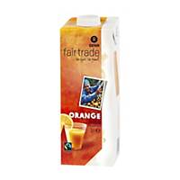 Oxfam sinaasappelsap, 1 l, pak van 12 drankkartons