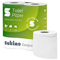 Satino Comfort toiletpapier, 2-laags, 200 vellen per rol, per 48 rollen