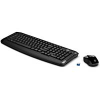 Bezdrôtová klávesnica a myš HP 300, SK, nano USB, čierna