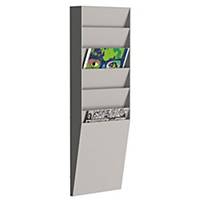 Wall sorter 6 compartments colour grey