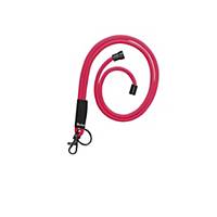 Soft cord lanyards - raspberry - pack of 10