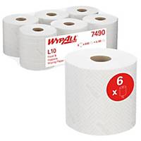 WypAll 7490 L10 Extra Wiper Centrefeed 1-Ply White - Pack Of 6