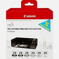 Canon PGI-29 Inkjet Mbk/PBK/Dgy/Gy/Lgy/Co