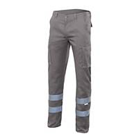 Pantalón multibolsillo alta visibilidad Velilla 103014S - gris - talla 58