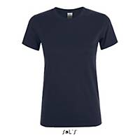 T-shirt manga curta Sols Regent Woman - azul marinho - tamanho M