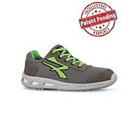 Sapatos de segurança U-Power Summer S1P - cinzento/verde lima - tamanho 43