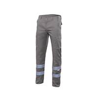 Pantalón multibolsillo alta visibilidad Velilla 103014S - gris - talla 50