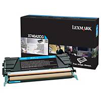 Lexmark X746A2CG Laser Toner Cartridge Cyan