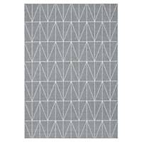 Tapis extérieur Paperflow Fenix - graphique - 120 x 170 cm - gris/blanc
