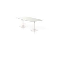 EOL vrijstaande vergadertafel, B 100 x L 200 cm, wit