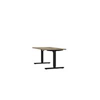 Sit-/stand table EOL Axel, 180x80 cm (LxW), wood/ black