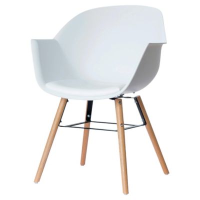 Wiseman Chairs, beech/white, set of 2 pieces