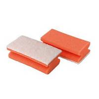 Sponge Scotch-Brite Sensitive, 70 x 130 mm, red/white, pack of 10 pieces