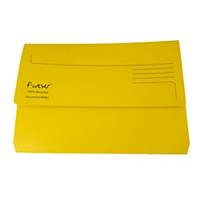 Forever Document Wallet F/Cap 290gsm, Yellow