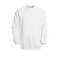 Sweatshirt Rundhals B&C Eskon, taille L, blanc