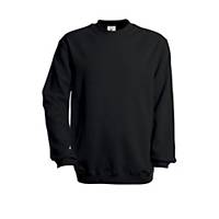 Sweatshirt Rundhals B&C, Grösse M, schwarz